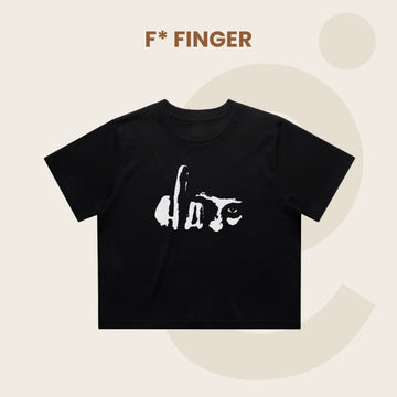 F* Finger Crop Top