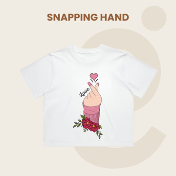 Snapping Hand Crop Top