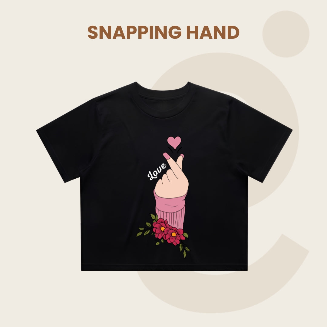 Snapping Hand Crop Top
